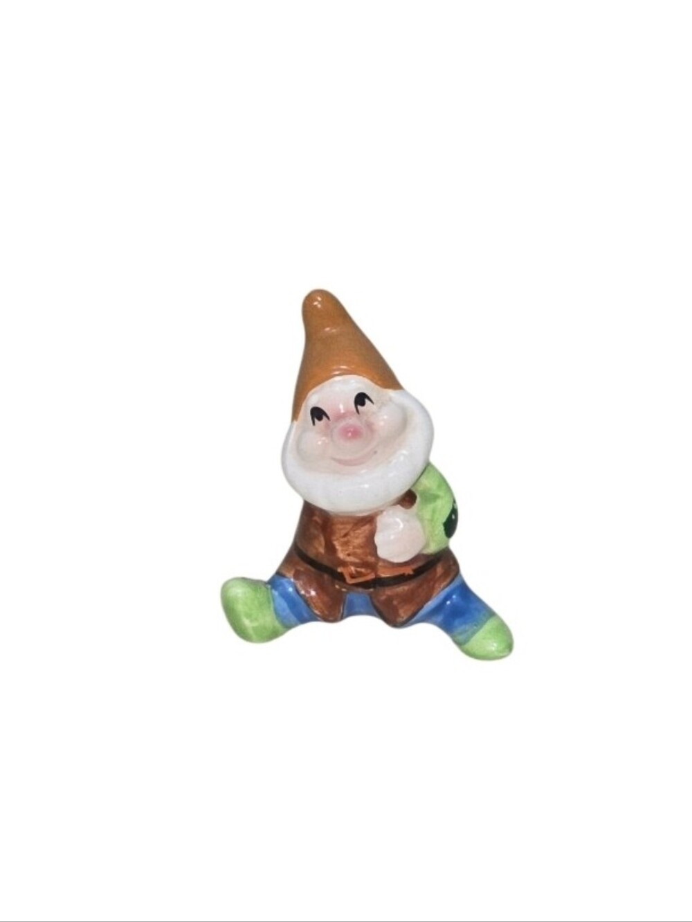 Vintage Walt Disney HappySnow White & The Seven Dwarfs Porcelain Figurine 2½"